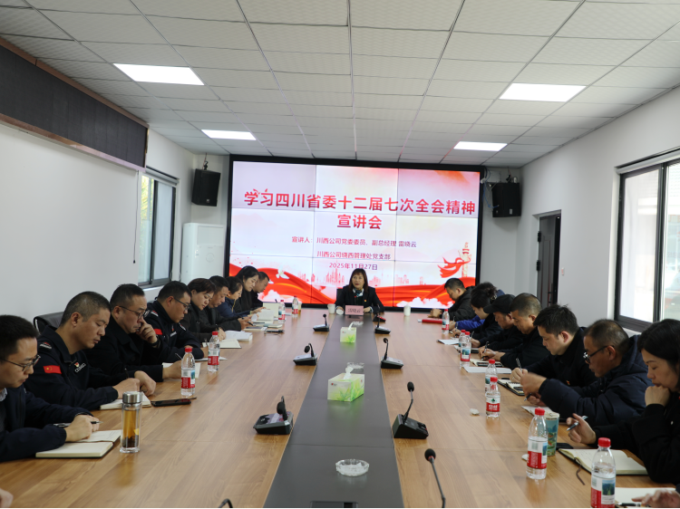 川西公司党委委员、副总经理雷晓云到绕西管理处党支部专题宣讲省委十二届七次全会精神.png