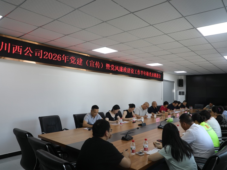 20260722 川西公司开展2026年党建（宣传）暨党风廉政建设工作半年检查及推进 (1).JPG